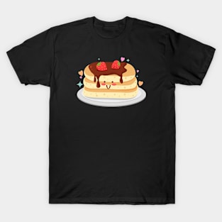 Pancake Lover Addict Cute Design T-Shirt